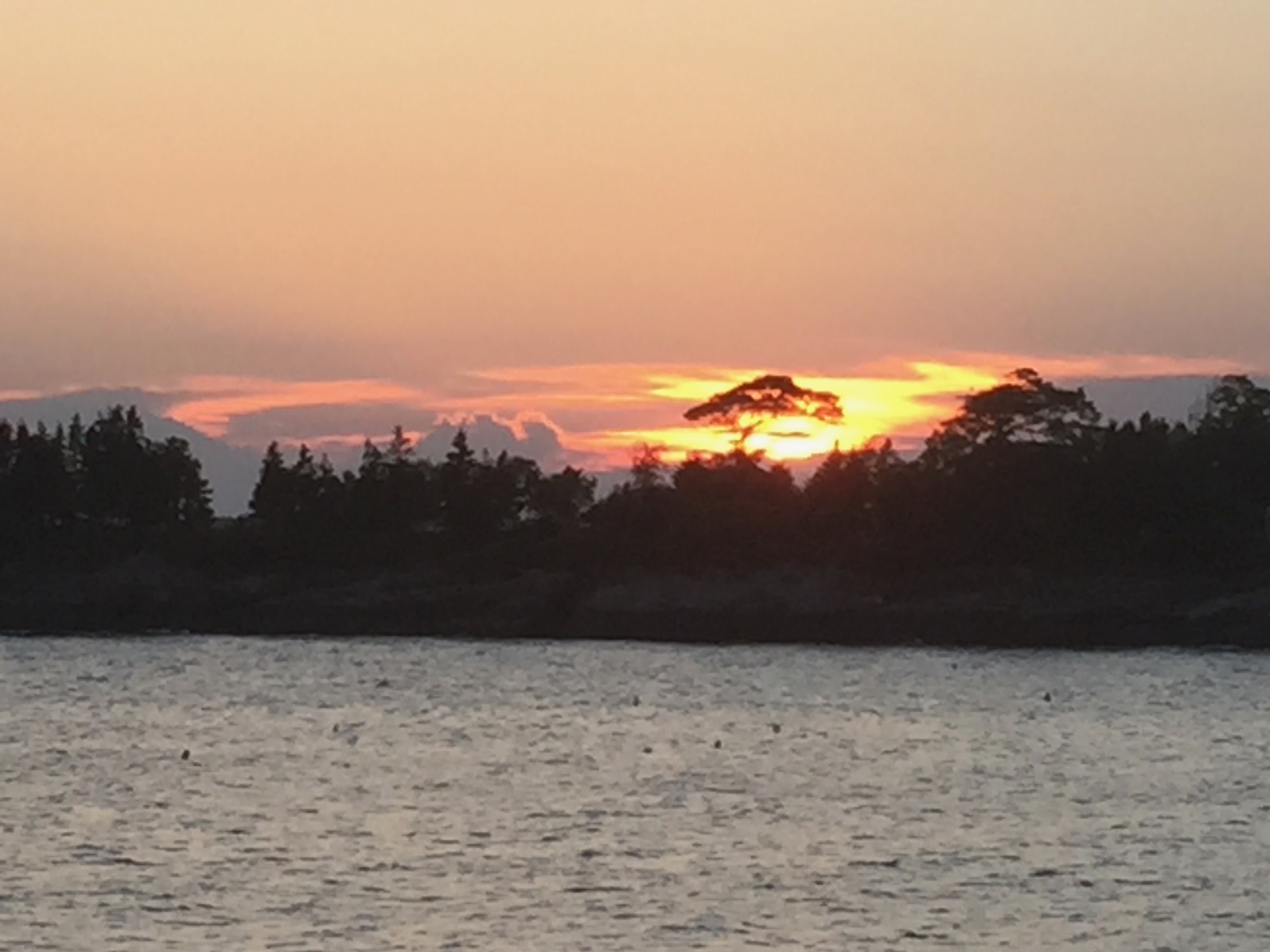 Sunset over the Islands